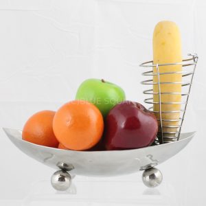 Oval bowl with leg and cone holder - SBWOLC0400