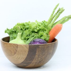 Wood round bowl - WBWRDB0100