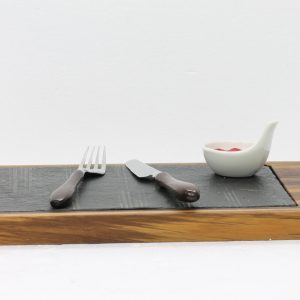 Wooden board with slate - WWBSRT0350