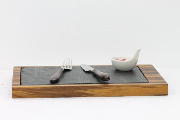 Wooden board with slate - WWBSRT0350