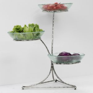 Three step triangle base buffet stand - SBSTST0150