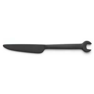 DESSERT KNIFE BLACK TITANIUM- WRENCH HANDLE