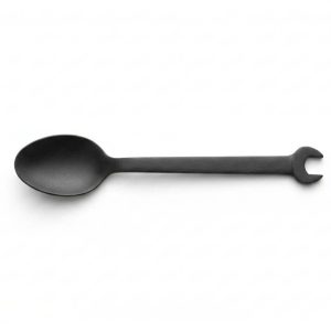 SERVING SPOON (S) BLACK TITANIUM - WRENCH HANDLE