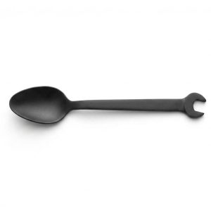 DINNER SPOON BLACK TITANIUM- WRENCH HANDLE