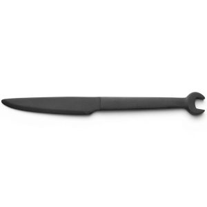 DINNER KNIFE BLACK TITANIUM- WRENCH HANDLE